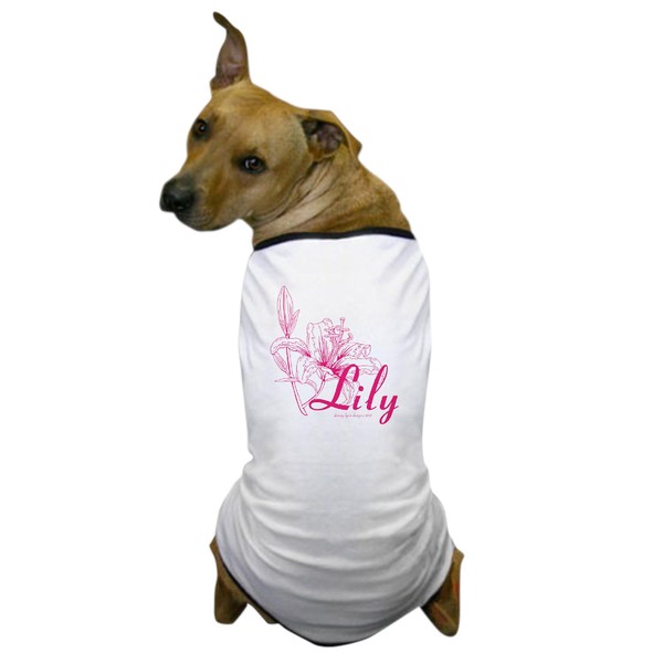CafePress Lily Name Dog T Shirt Dog T-Shirt, Pet Clothing,