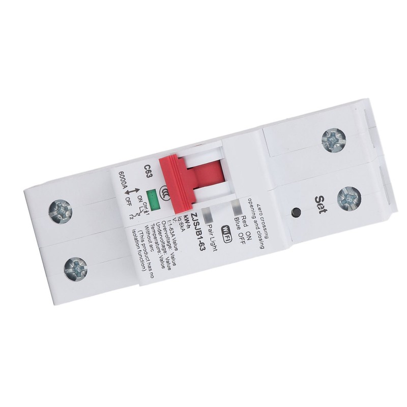WiFi Circuit Breaker 2P 63A Power Monitor Remote Control Timing