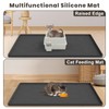 Cat Litter Box Mat, 34" X 22" Large Silicone Cat