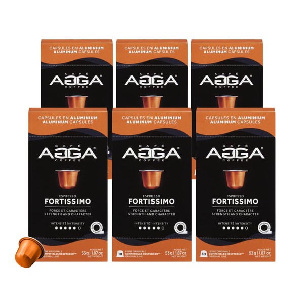 Café Agga - Fortissimo Coffee Capsules - Dark Roast Espresso