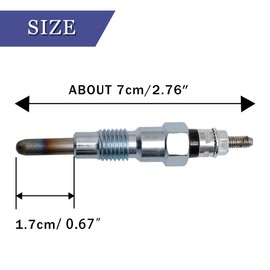 Coimoviol M811937 MIU802457 Glow Plug 4PCS Fit for John Deere X495 X595 X740 X744 X748 X749 X750 X754 X758 1435, 1023E 1025R 1026R 2025R 2026R 855D, Fit for Yanmar Engine 3TNV76 3TNM74 3TNV70