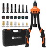 HARDELL Rivet Nut Tool, 14" Rivnut Tool with 100 Pcs