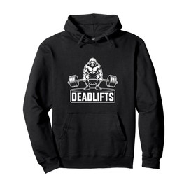 Grim Reaper Deadlifts Funny Gym Workout Fitness Weights Pullover Hoodie
