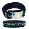 IdTagsonline MULTIPLE SCLEROSIS Sport Medical ID Alert Bracelet with Lizard