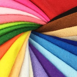 Felt Fabric Misscrafts 28pcs 12" x 8" (30cm x 20cm) 1.4mm Thick Soft Felt Nonwoven Fabric Sheet Pack DIY Craft Patchwork Sewing Square Assorted Colors with Thread Bag