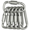 High-strength carabiner silver ultra-small camping tarp mountaineering stainless steel biner 9ea