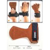 LTG 7987649 Power Grip Muscle Training Gloves, Genuine Leather, Gym,