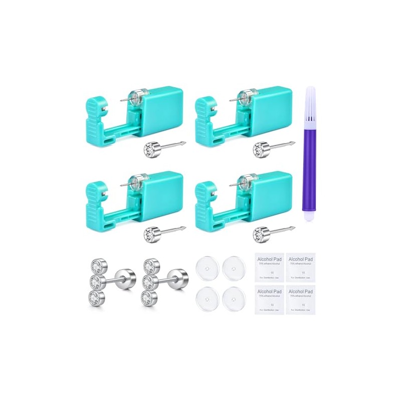 MODRSA 4 Pieces Ear Piercing Gun Ear Piercing Gun Kit
