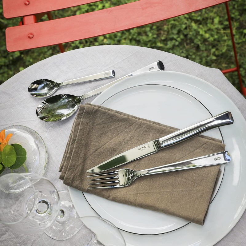 Opinel Stainless Steel Perpétue Fork Set of 4, Easy to