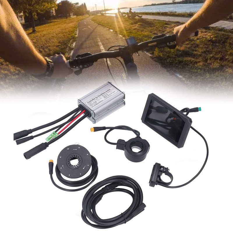 15A Electric Bike Controller Kit Waterproof LCD8H Meter Bicycle Conversion