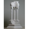 Ruins Columns Corinthian Ancient Greece Cast Marble Statue Sculpture