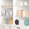 Blulu 4 Pcs Baking Sheet Organizer Tray Dividers for Cabinets