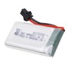 RC Aircraft Lithium Battery 3.7V 1100mAh with SM Black Plug