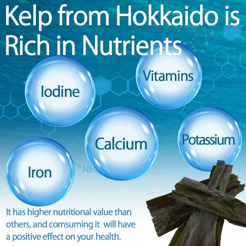 Kombu Premium Japanese Dried Seaweed for Dashi, Dried kombu, Hokkaido