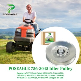 POSEAGLE 756-3045 Idler Pulley Replaces MTD/Cub Cadet 02005079, 756-04522, 756-3045, 956-3045, 956-3045A, Ariens 7351800, 07300015, 07300526, 07340100, Oregon 34-066