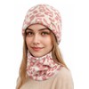 Sukeen Womens Winter Beanie Hat Scarf Set Elastic Snow Skull