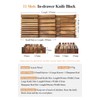 XINZUO In-drawer Knife Block, Natural Acacia Knife Drawer Oganizer, Insert-Kitchen