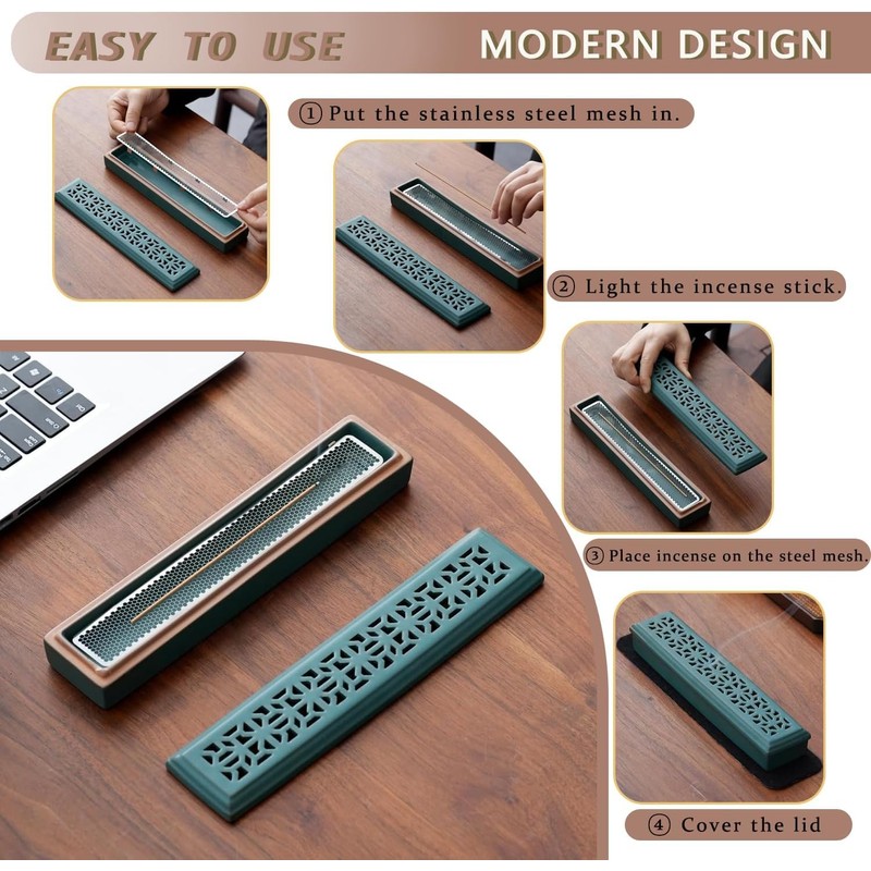 CEREMONY CEREMONY Incense Holder Horizontal Safety Incense Holder Ceramic Incense