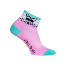 SockGuy Unisex Frenchie 2in Ankle Athletic Cycling/Running Socks (US, Alpha, Small, Medium, Regular, Regular, Frenchie)