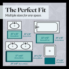 Genteele Memory Foam Bath Mat Non Slip Absorbent Super Cozy Velvet Bathroom Rug Carpet (22 inches X 36 inches, White)