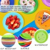 Ntwdby DIY Colourful Paper Plates, Pack of 100 Colourful Party