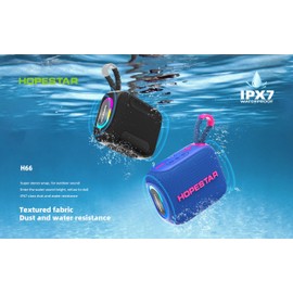 WorryFree Gadgets Wireless 10W Mini Portable Bluetooth Speaker, IPX7 Waterproof, Hopestar Series (Black)