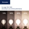 FLSNT G125 Decorative Dimmable Globe LED Edison Bulbs, 2700K Soft