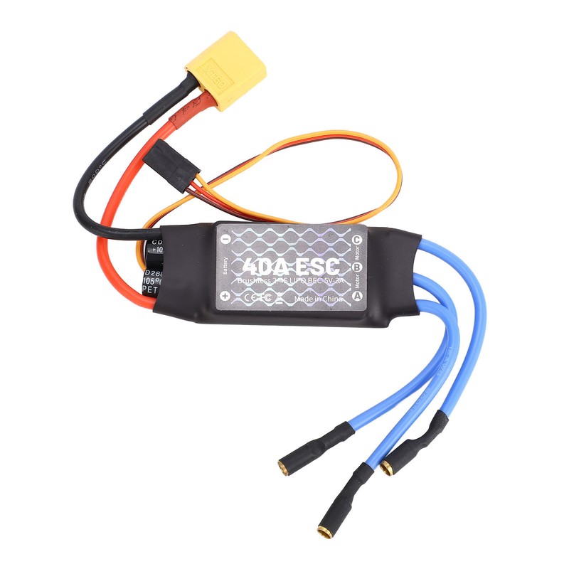 Brushless ESC 40A XT60 Plug Brushless ESC for RC Fixed