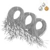 DIYASY 300Pcs Christmas Ornament String Hangers, Silver Ornaments Hooks for