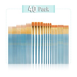 Mr. Pen Mr. Pen- Paint Brushes, 40 pcs, Paint Brushes for Acrylic Painting, Paintbrushes