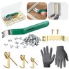 Feekoon 193 Pcs Picture Hanging Kit, Glazier Point Driver with