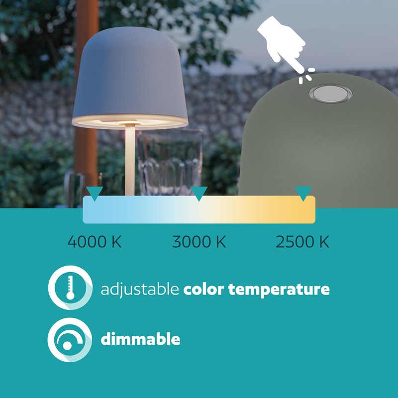 Eglo Cordless LED Table lamp Mannera-S, IP54
