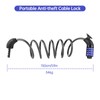 4 Digit Bicycle Lock, 8 x 1500mm Bicycle Code Lock,