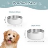 LIANLAI Dog Bowl, Rust-Resistant Stainless Steel Dog Bowls, Non-Slip Dog