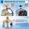 Boltigen Fuel Pressure Gauge, 1/8'' NPT Inline Fuel Pressure Guage