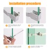 2 Pack Sliding Glass Door Ratchet Lock, Glass Display Case