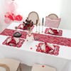 Joyfol Day 5 PCS Valentines Day Lace Table Runner with