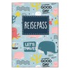 cozy racoon Kids Passport Holder, ocean, Modern