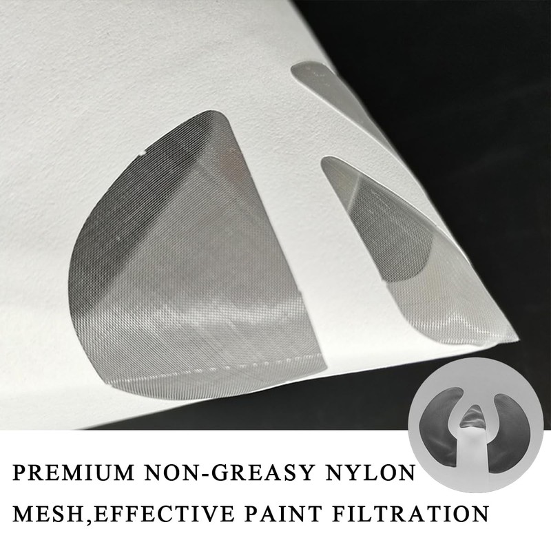 DXNQ 100 PCS 100 Micron Cone Paint Strainers, Paper Paint