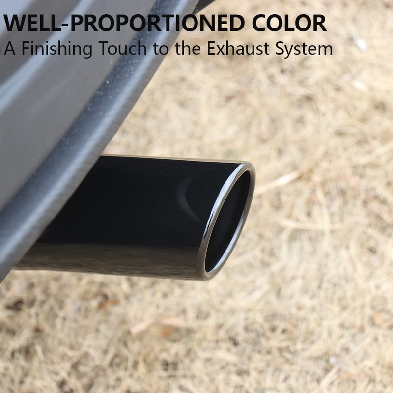 A-KARCK Black Chrome Exhaust Tips 3.5" Inlet, 3.5" Inlet 5"Outlet