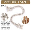 Pack of 8 Curtain Rope Tiebacks, Curtain Rope Buckle, Handmade