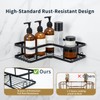 5-Pack Rustproof Stainless Steel Adhesive Shower Caddy Set