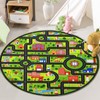 Zacoo Round Kids Playmat, City Life Carpet Mat Toddler Classroom