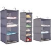 MayGreeny Hanging Wardrobe Organizer for Clothes Sweaters Hanging Closet Storage
