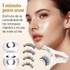 Kit De Pestañas Magnéticas Reutilizables Con Aplicador 2pars