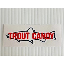 Trout Canoy Fishing Gear Supplies Sticker 5in