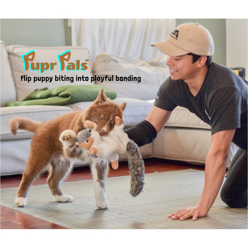 Milunova Pupr Pals Dog Toy Puppet with Tough Padding for