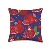 Pomegranates Fruits And Seeds Unique Fun Red And Navy Blue