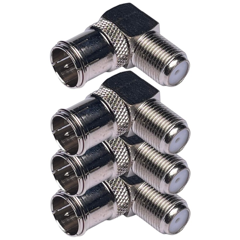 CESS - Conector F-Jack coaxial de ángulo recto a F-Quick