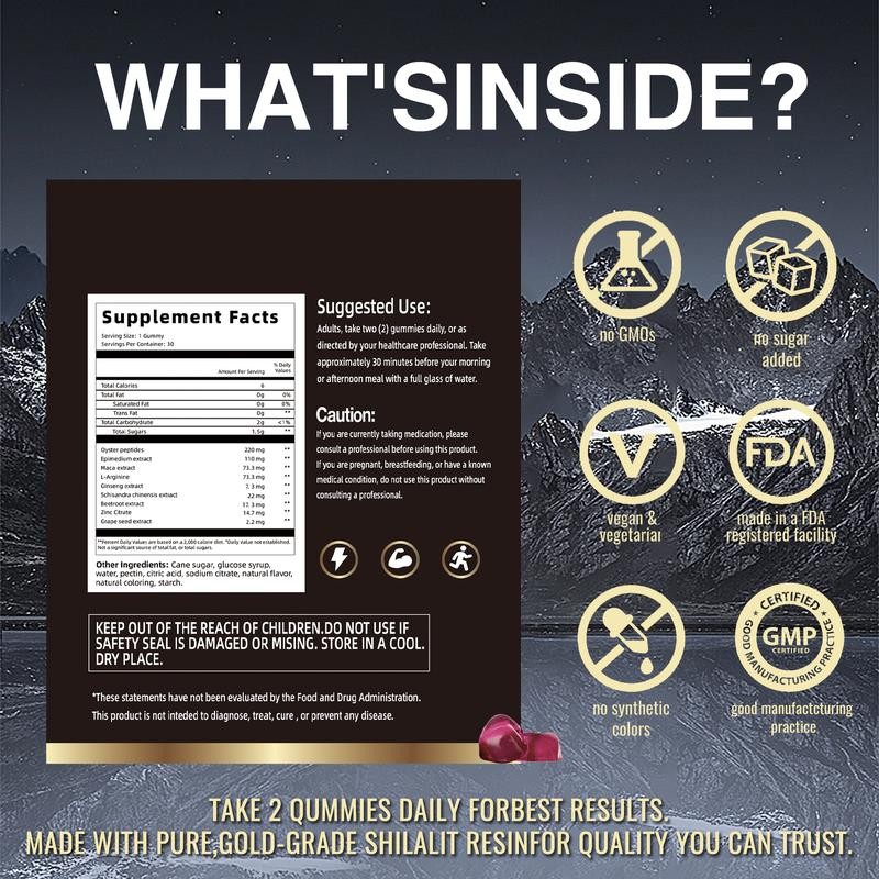 Newrish Himalayan Shilajit Gummies | With Ashwagandha, Gokshura & other